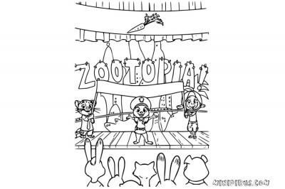 Dibujos de Zootopia - Presenta zootopia